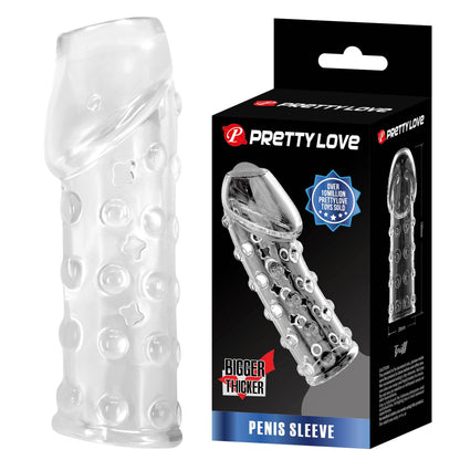 2-PRETTY LOVE Penis Sleeve, TPR, Waterproof-2