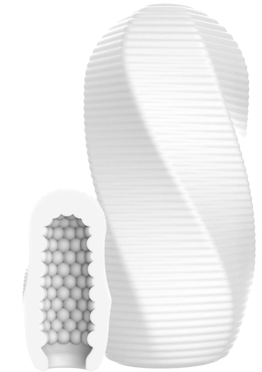 1-Masturbator średni ToyJoy HERO Swirl biały-1