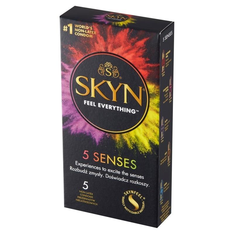 1-Prezerwatywy nawilżane Skyn 5 Senses-1