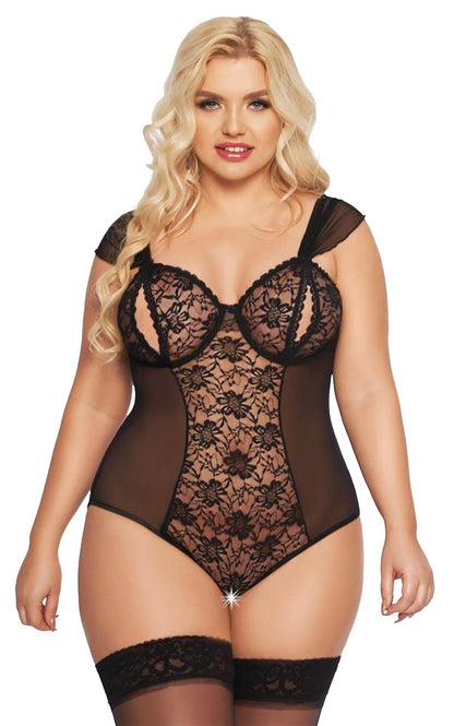1-Body Dora SoftLine Collection czarny 2XL-1