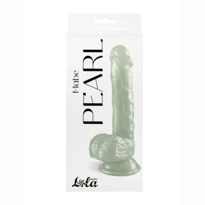 1-Dildo perłowe Pearl Mabe białe 20 cm-1