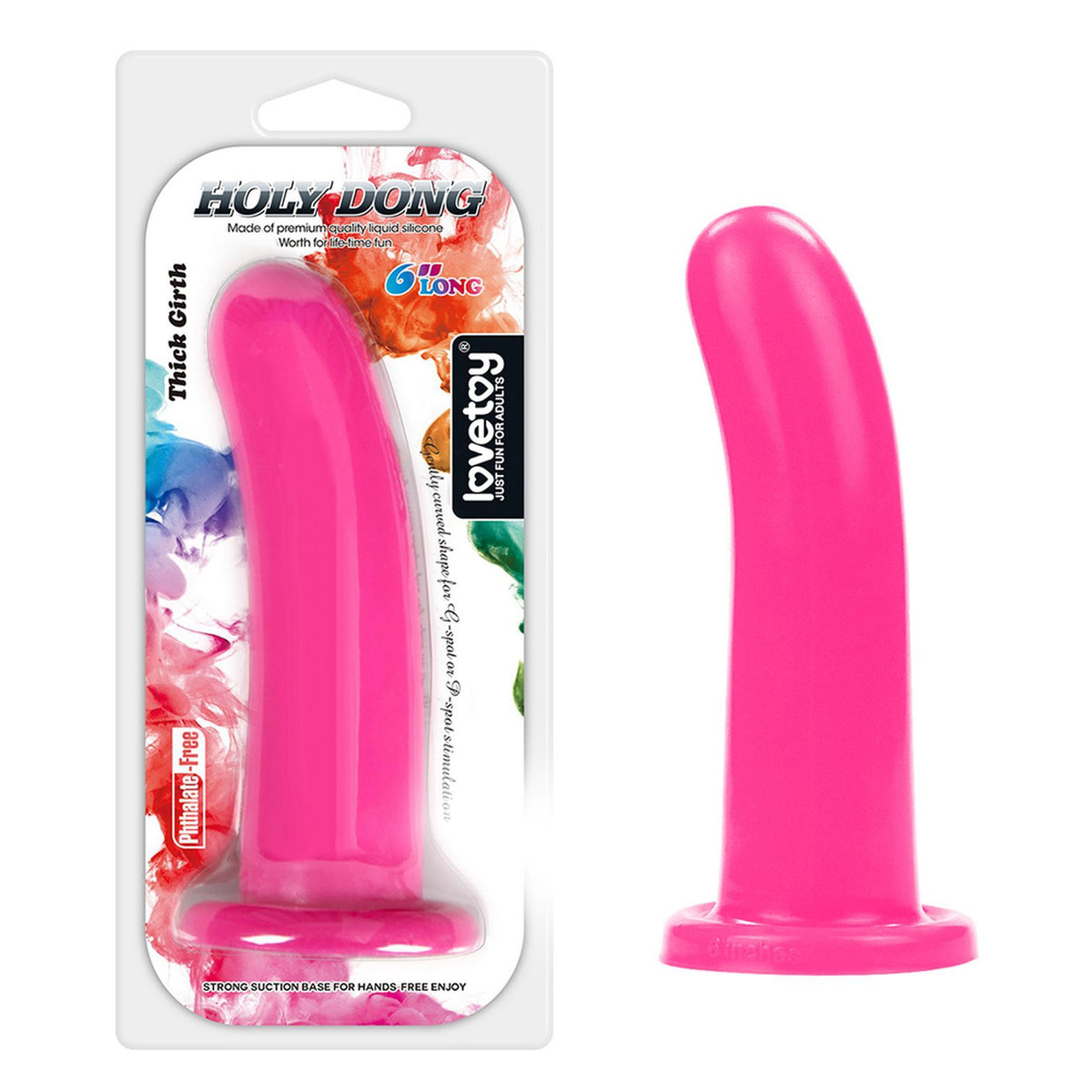 2-Dildo silikonowe Holy Dong Lovetoy z przyssawką 15 cm-2