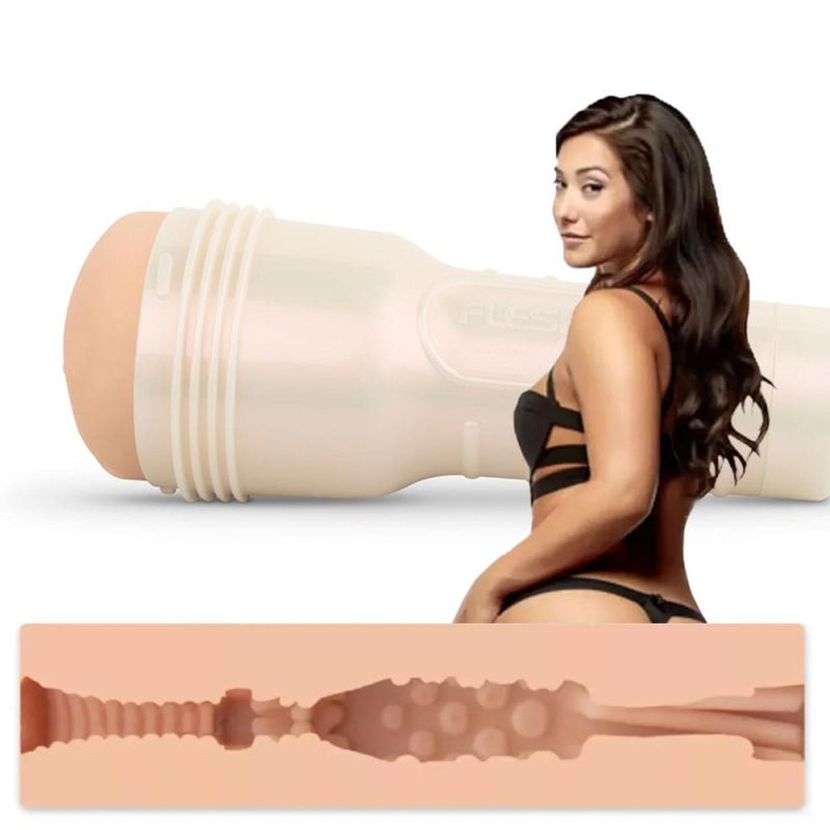 1-Masturbator analny Fleshlight Girls Eva Lovia Spice beżowy 25 cm-1