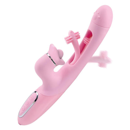 2-Trzyfunkcyjny wibrator B Series Lyla silikonowy USB wodoodporny-2
