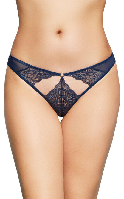 1-Koronkowe stringi SoftLine 2497 niebieskie M/L-1