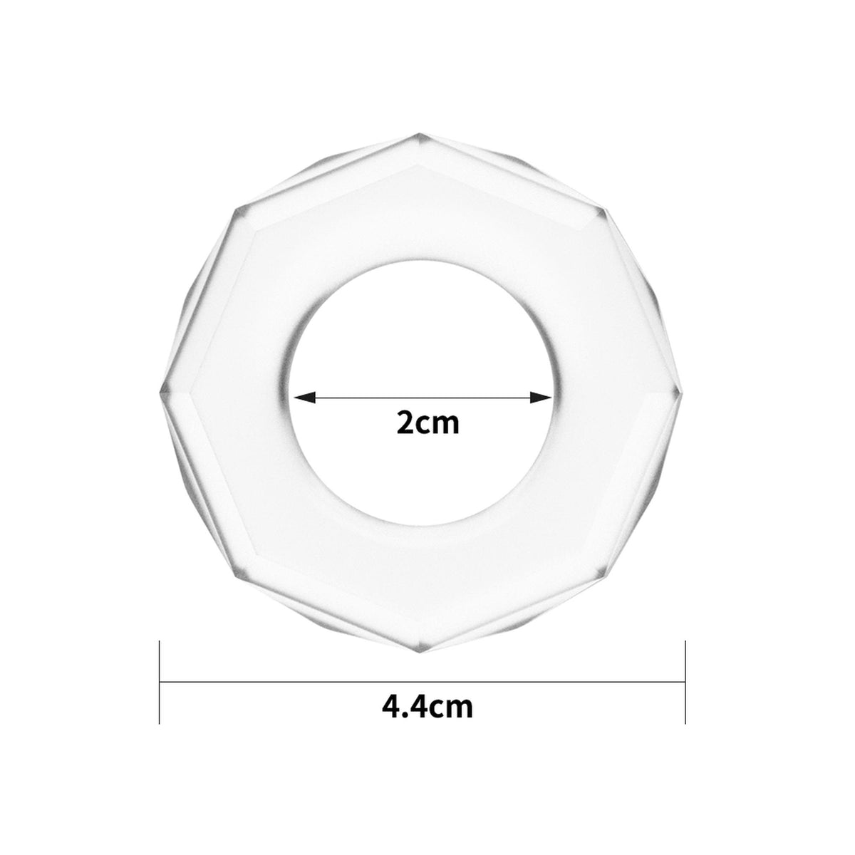 1-POWER PLUS Cockring Clear-1