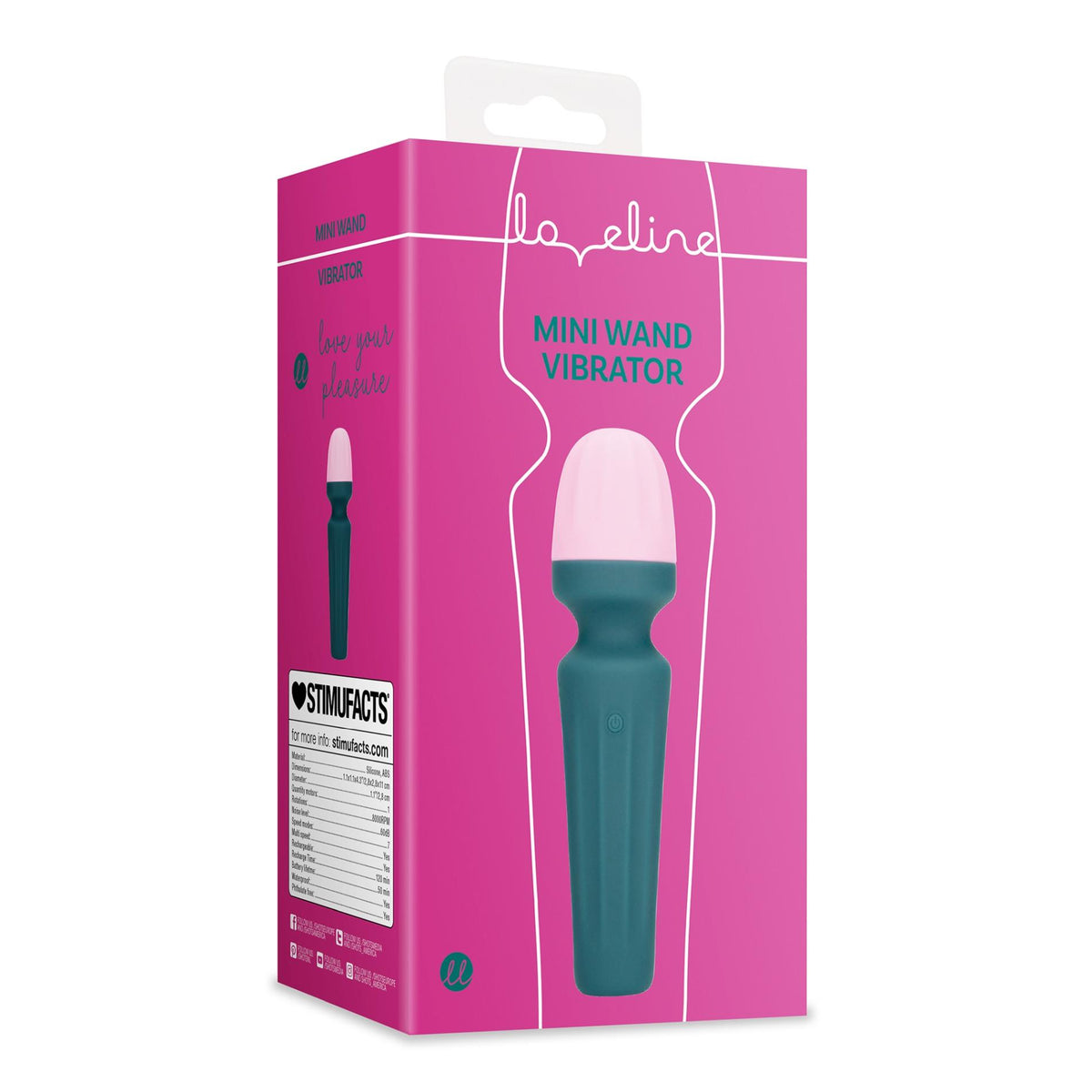 3-Mini wibrator wand Loveline silikonowy 7 funkcji-3
