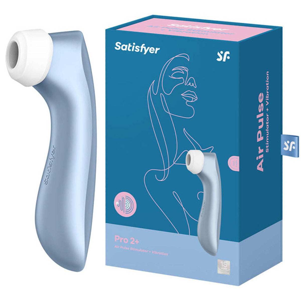 1-Bezdotykowy stymulator łechtaczki Satisfyer Pro 2+ niebieski USB-1