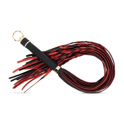 3-Flogger ekoskórzany EasyToys czerwono czarny 64 cm-3
