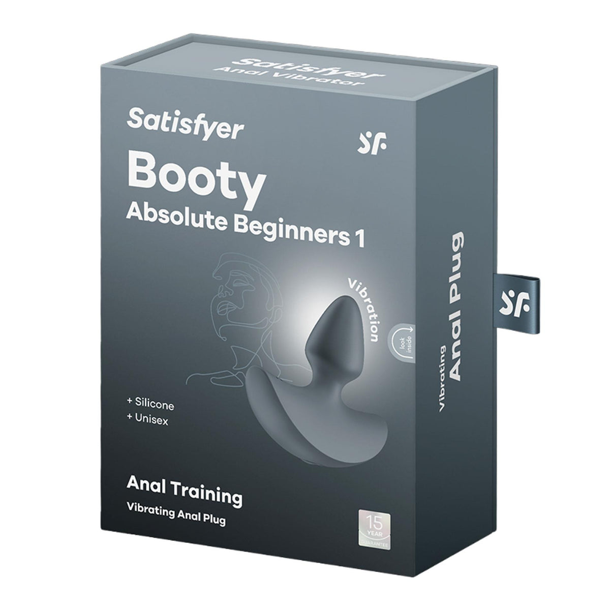 1-Wibrujący korek analny Satisfyer Booty Beginners ciemnieniebieski 8 cm USB-1