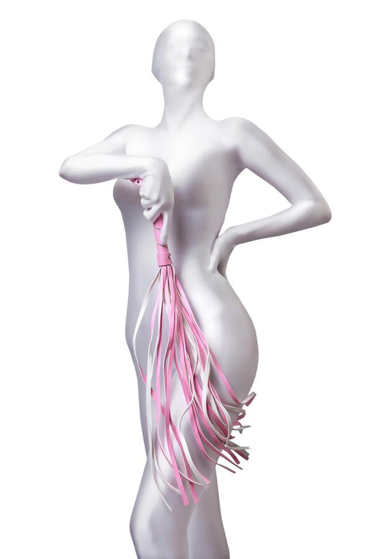 1-Pejcz zamszowy Anonymo różowy 64 cm-1