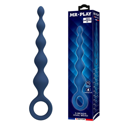 5-Koraliki analne silikonowe Mr. Play 5 koralików wodoodporne 20 cm-5