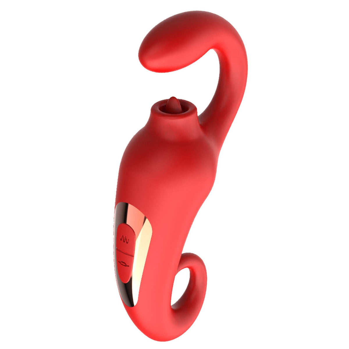 2-Silikonowy stymulator łechtaczki Merfi liżący języczek 10 wibracji USB-2