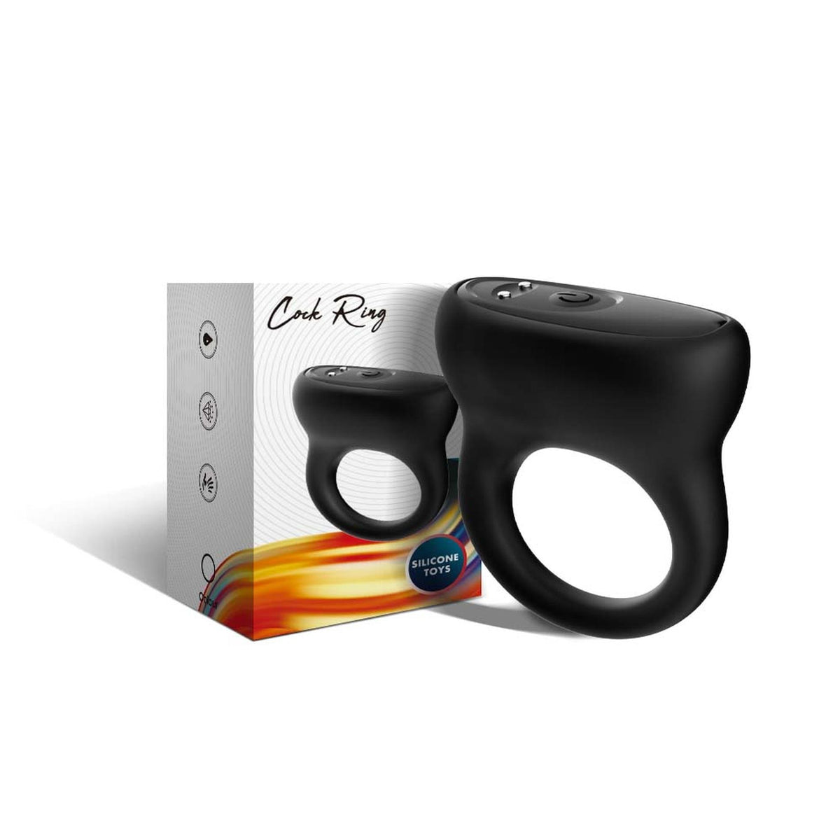 1-Pierścień wibrujący silikonowy B Series Joy czarny USB 9 funkcji-1