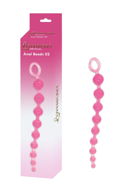 1-Koraliki analne silikonowe Lovesecret różowe 30 cm-1