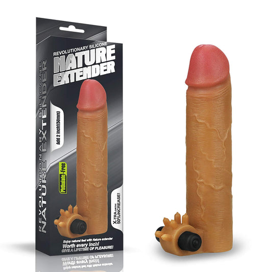 1-Przedłużka silikonowa wibrująca Lovetoy dodająca 5 cm-1