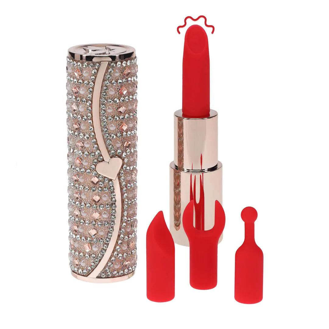 1-Wibrator mini szminkowy Loveline Tiffany różowy USB-1