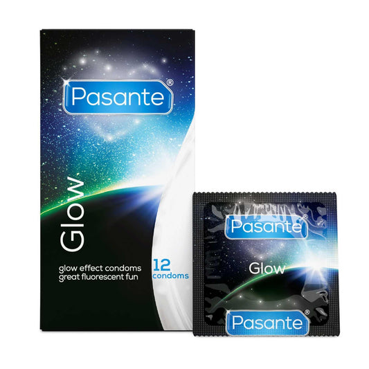 2-Prezerwatywy świecące w ciemności Pasante Glow 12 szt-2