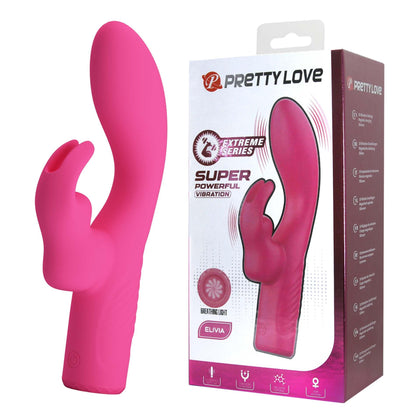 3-Wibrator króliczek Pretty Love Elivia 10 trybów punktu G silikonowy USB-3