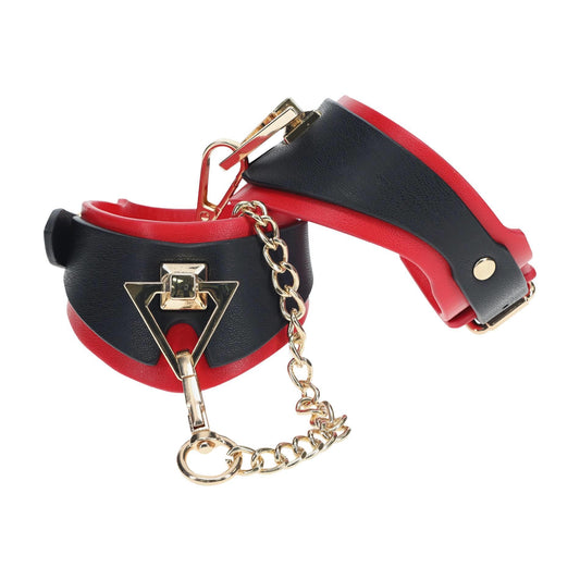 2-Milan Collection - Handcuffs - Black/Red-2