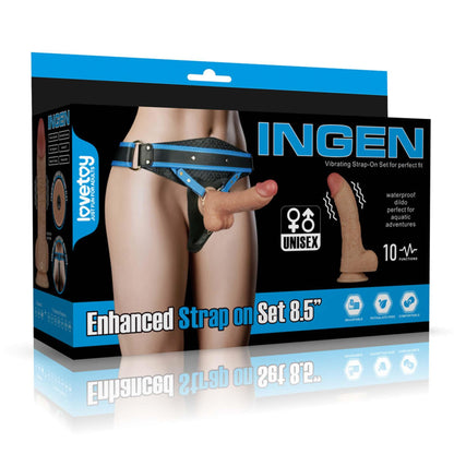 1-Vibrating Enhanced Strap on Set 8.5'' XS/S/M-1
