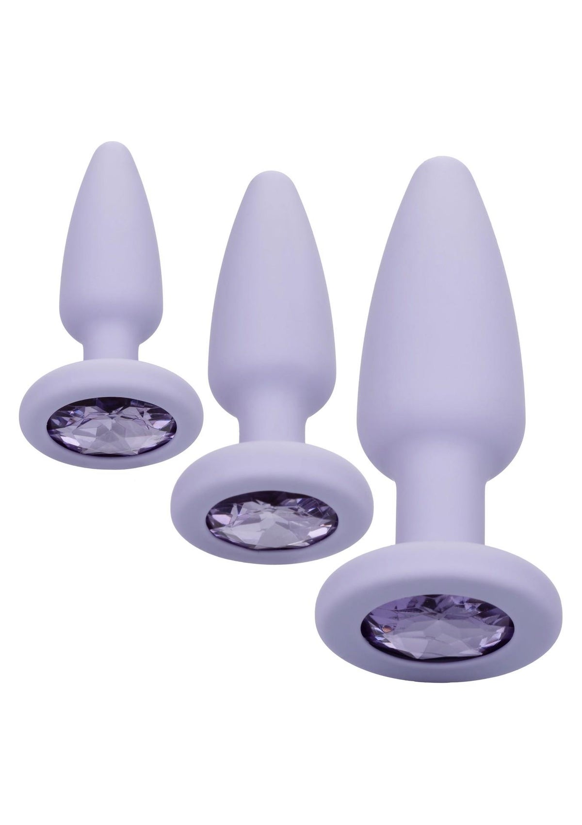 1-Zestaw korków analnych Crystal Booty Calexotics fioletowy-1