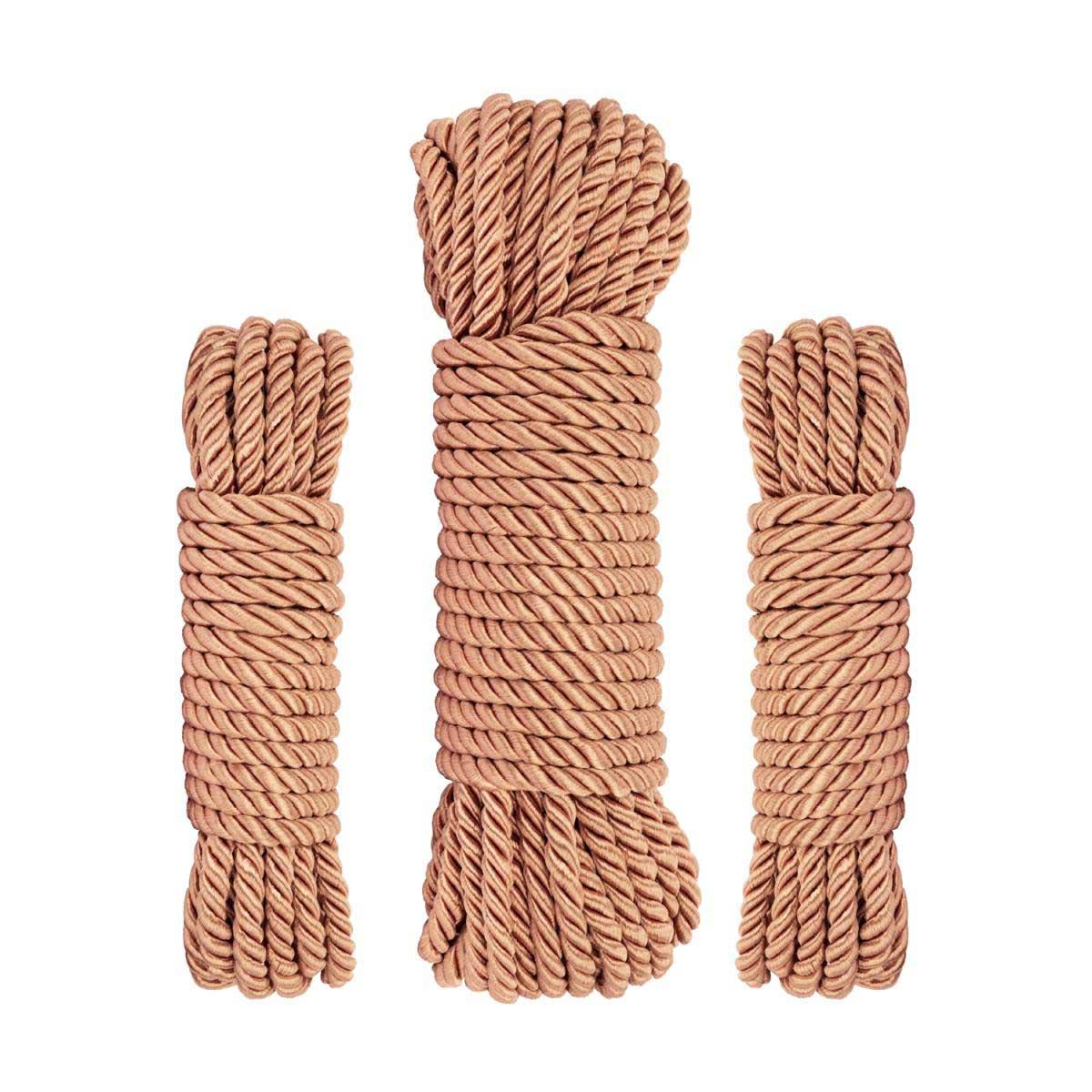 1-Luksusowy zestaw lin bondage Rosy Gold-1