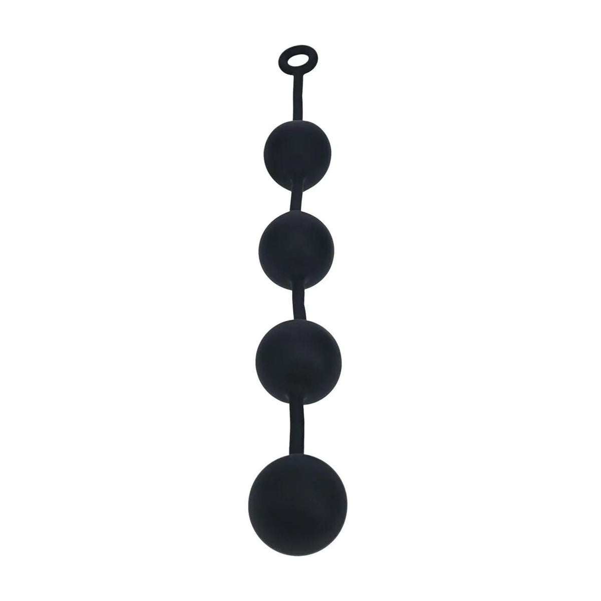 3-Kulki analne silikonowe Levelz XXL 6 cm czarny-3