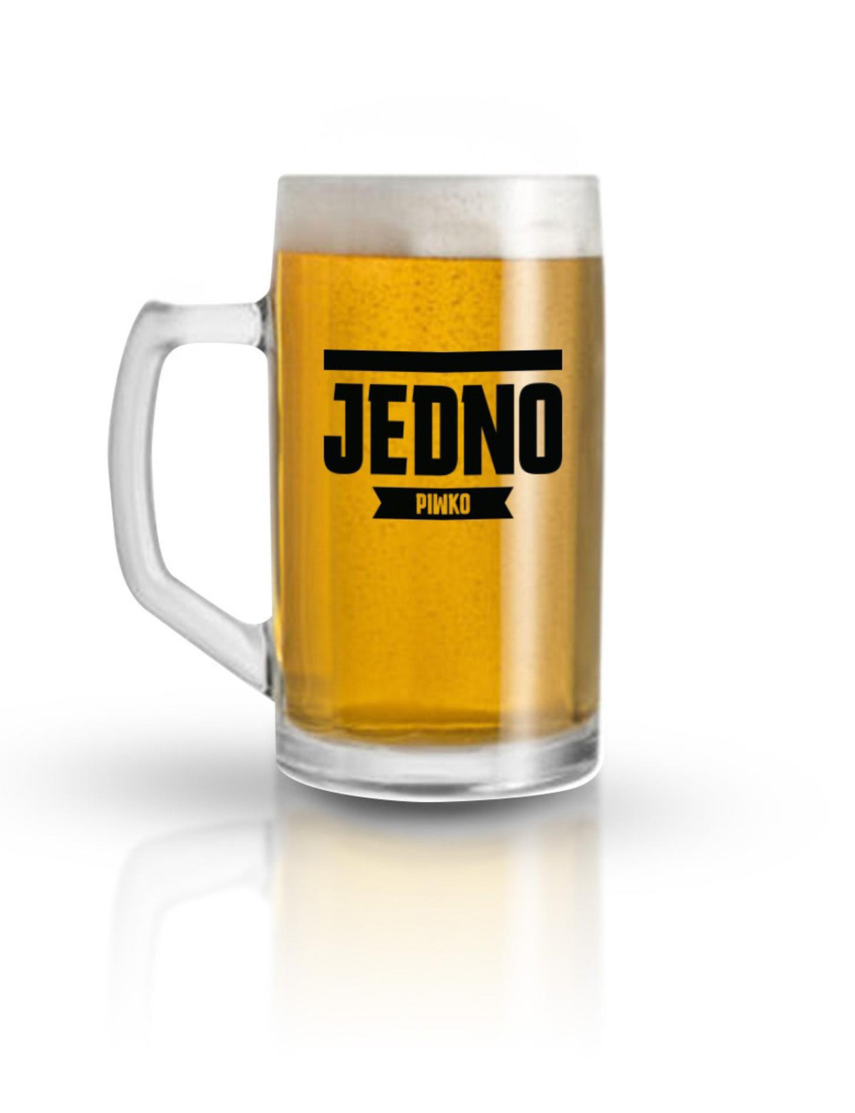 1-Kufel szklany Jedno Piwko House of Mugs 500 ml-1