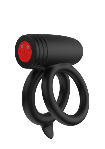 4-Podwójny pierścień wibrujący Elite Power Twin Hidden Desire 10 trybów-4