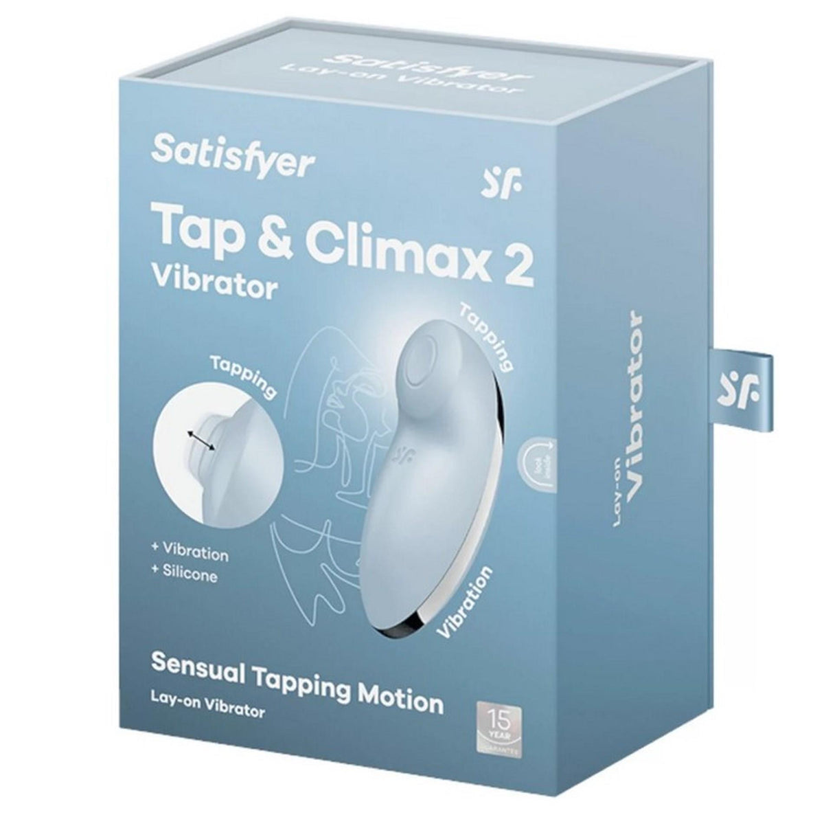2-Stymulator łechtaczki z stukaniem Satisfyer Tap Climax 2 niebieski USB-2
