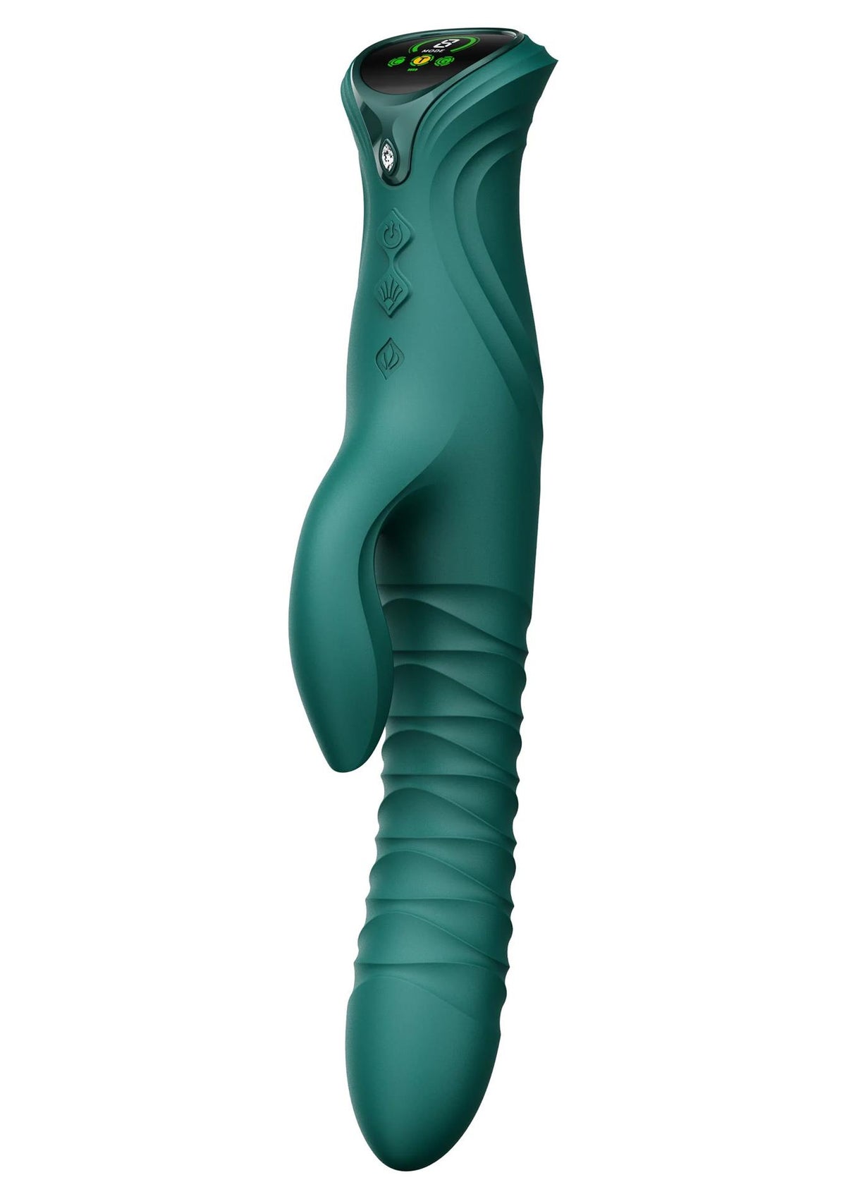 1-Wibrator króliczek ZALO Mose 2 z podgrzewaniem zielony 25,8 cm-1