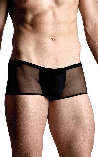 2-Męskie bokserki z wycięciem na pupie SoftLine 4493 czarne XL-2
