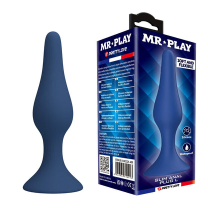5-Smukły silikonowy korek analny Mr. Play L wodoodporny-5