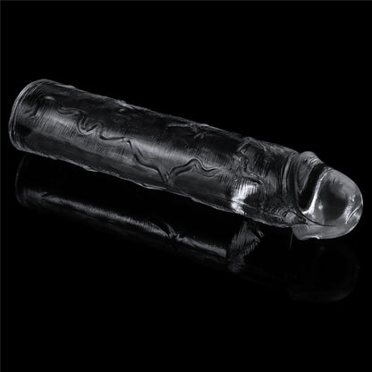 2-Flawless Clear Penis Sleeve Add 2''-2