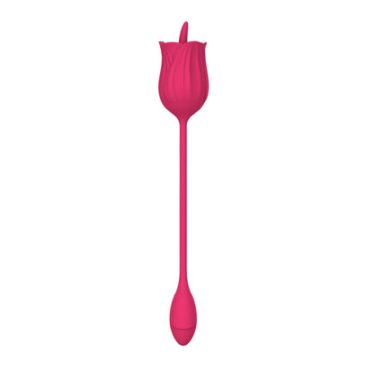 8-Stymulator liżący z wibrującym jajkiem silikonowy USB B Series Magic-8