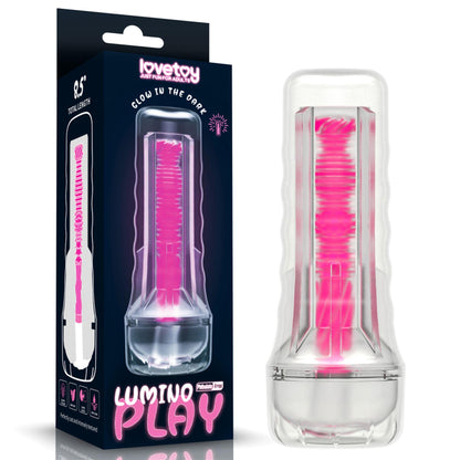 1-8.5'' Lumino Play Masturbator - Pink Glow-1