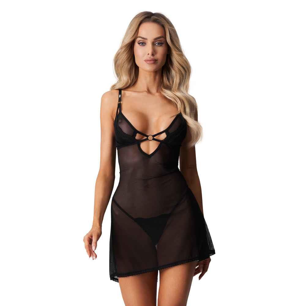 3-Erotyczna koszulka siateczkowa Alliane z stringami Obsessive 2XL/3XL-3