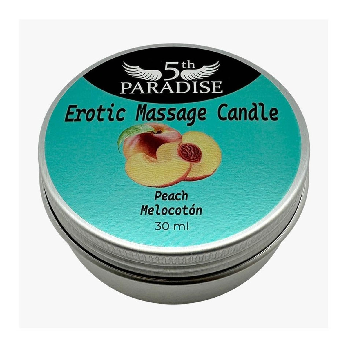 1-Świeca do masażu erotycznego brzoskwiniowa 5th Paradise 30ml-1