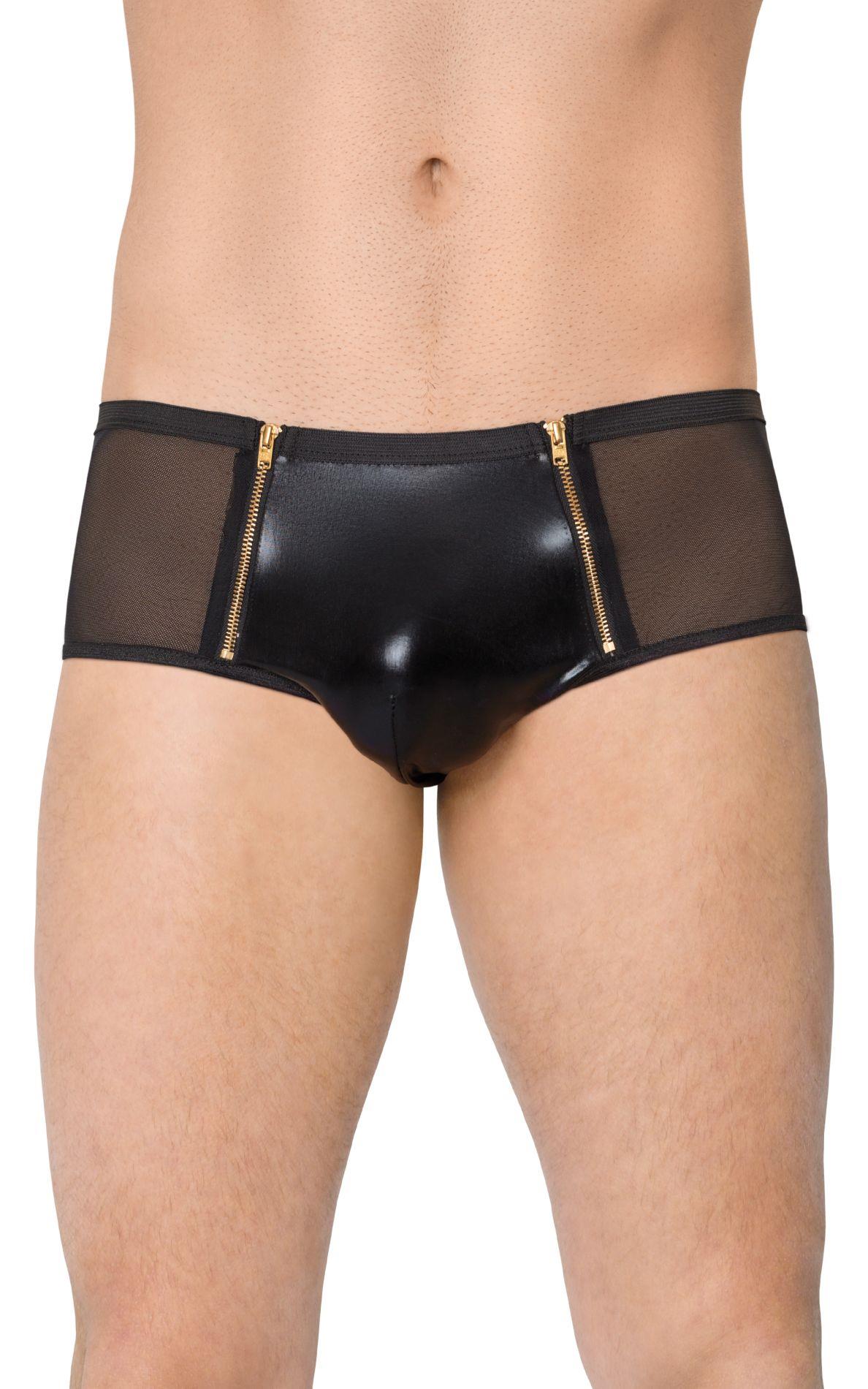 2-Slipy męskie siateczkowe z wycięciami SoftLine 4520 czarne XL-2