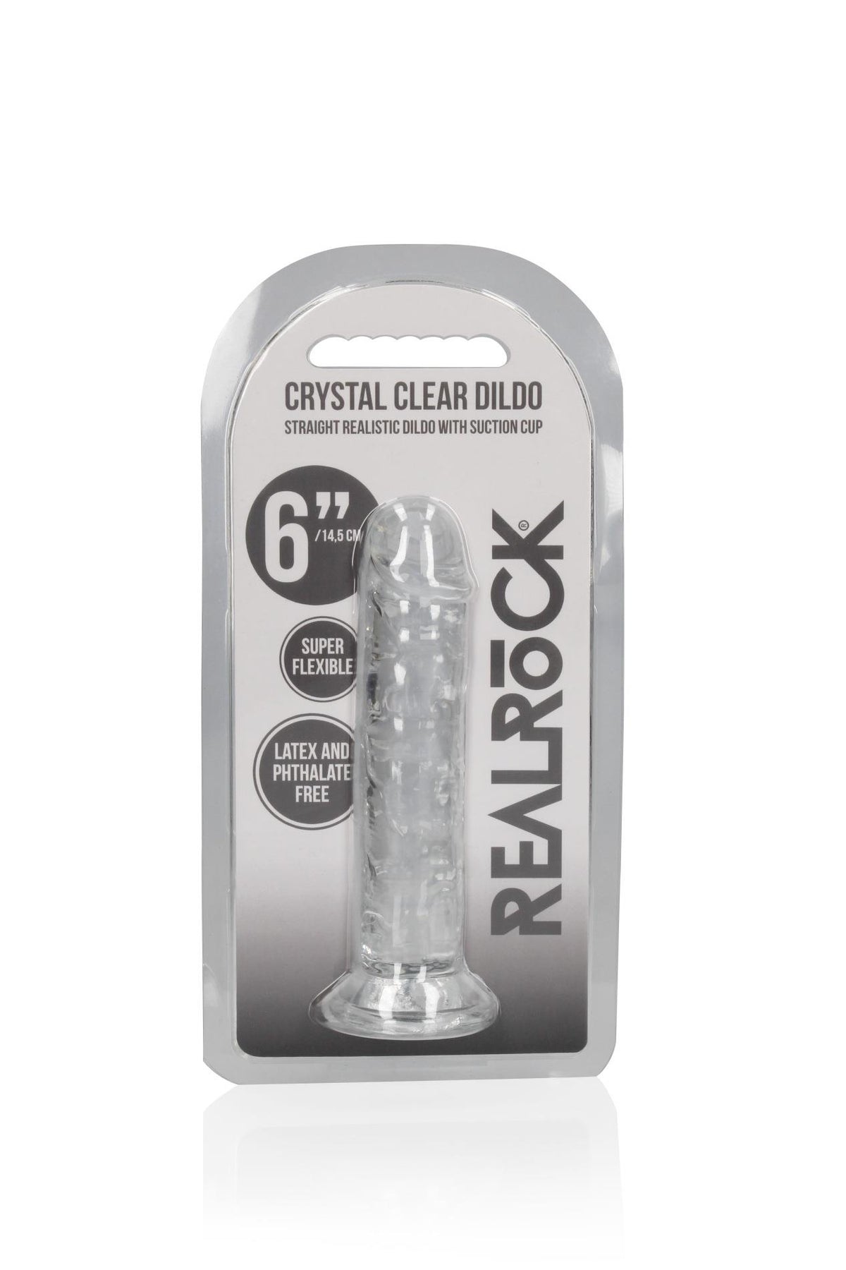 5-Dildo realistyczne RealRock przezroczyste z przyssawką 14 5 cm-5