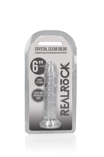 5-Dildo realistyczne RealRock przezroczyste z przyssawką 14 5 cm-5