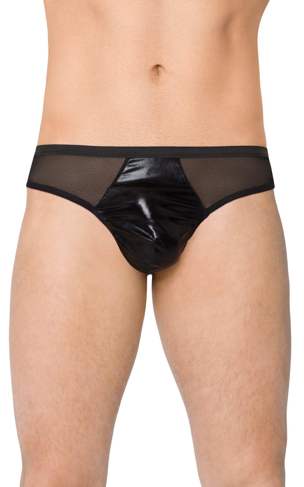 2-Stringi męskie super wycięte SoftLine 4517 czarne M/L-2