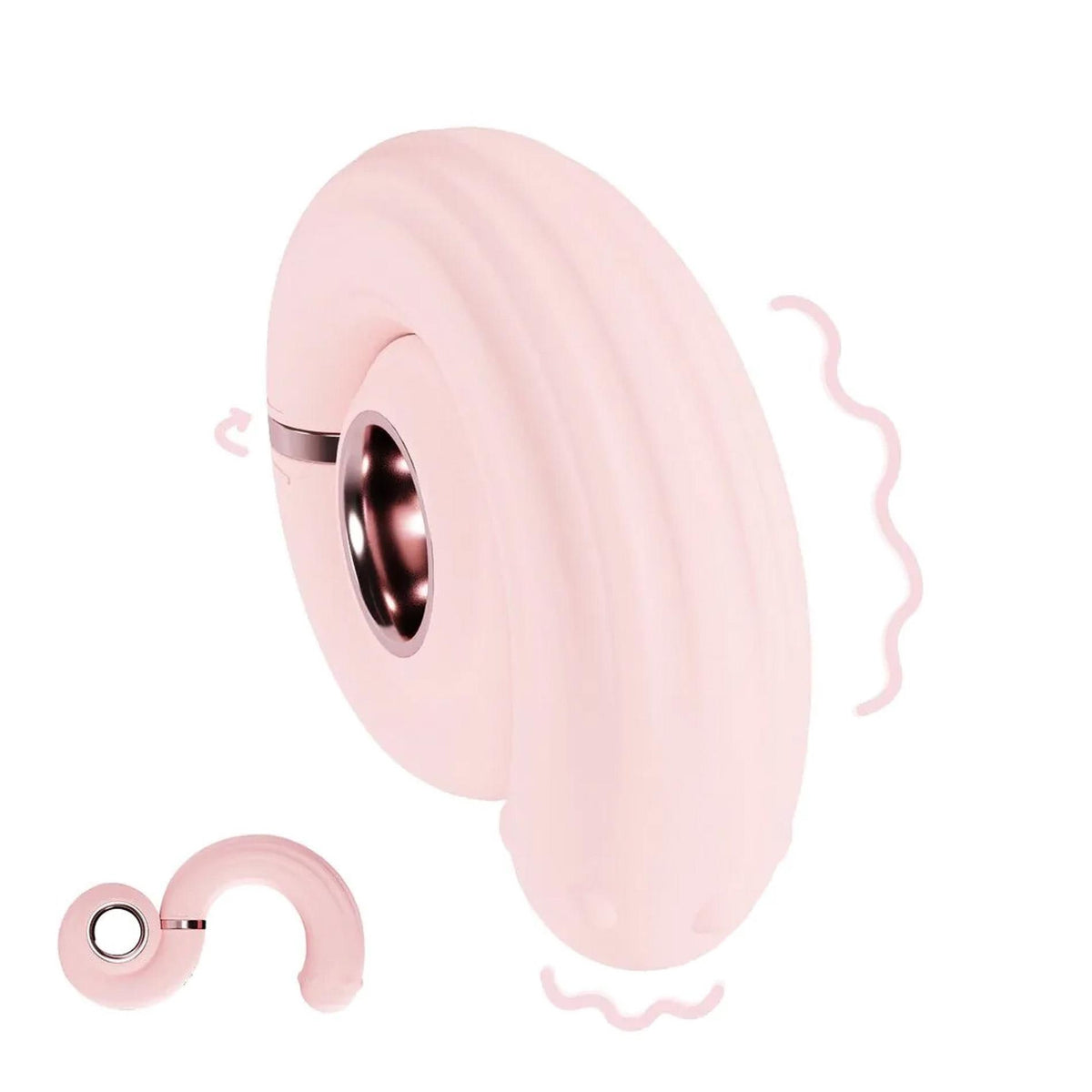 1-Wibrator z wirującymi koralikami Perles Loveline różowy 11 8 cm-1