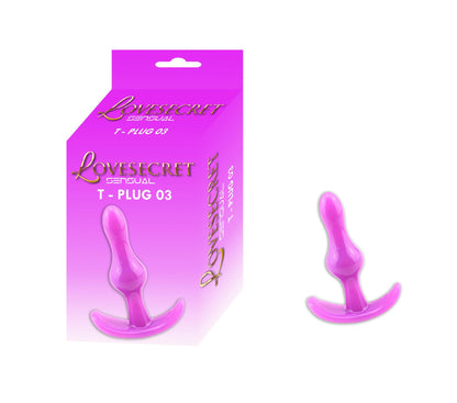 2-Korek analny Lovesecret T Plug 03 fioletowy 85 cm-2