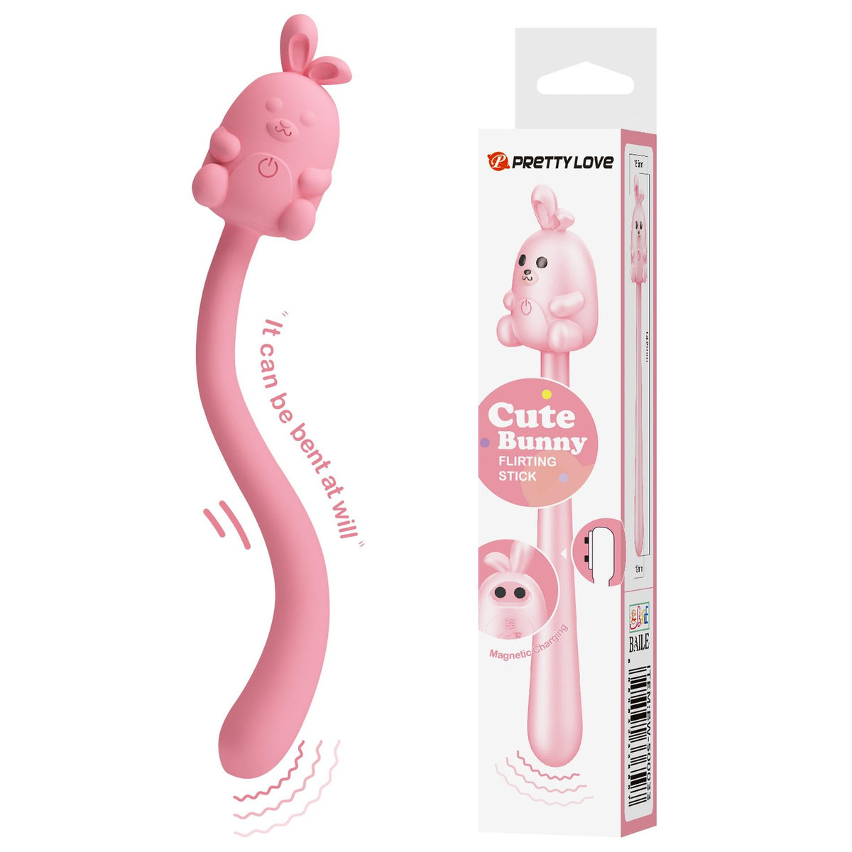 2-Stymulator łechtaczki Pretty Love Cute Bunny silikonowy USB 7 wibracji-2