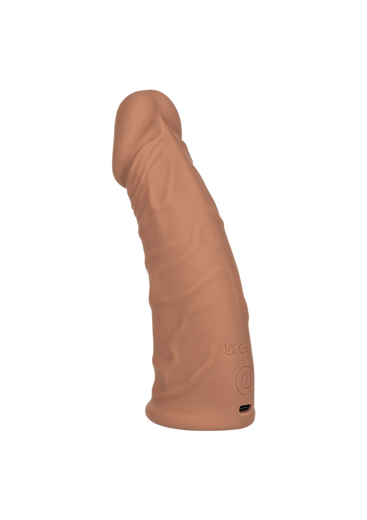 1-Przedłużka wibrująca Calexotics karmelowa USB 18 cm-1