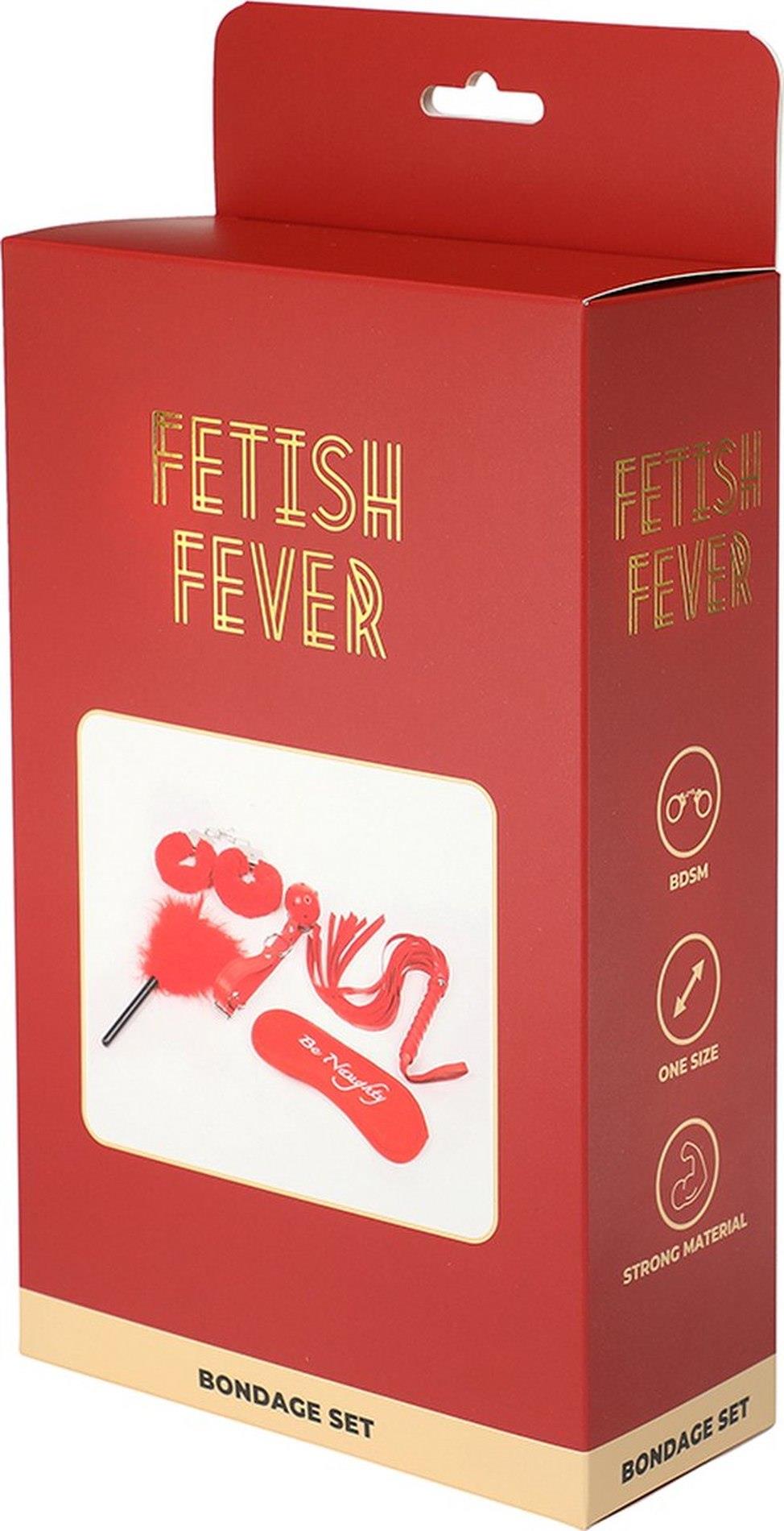 1-Fetish Fever - Bondage Set - 5 pieces - Red-1