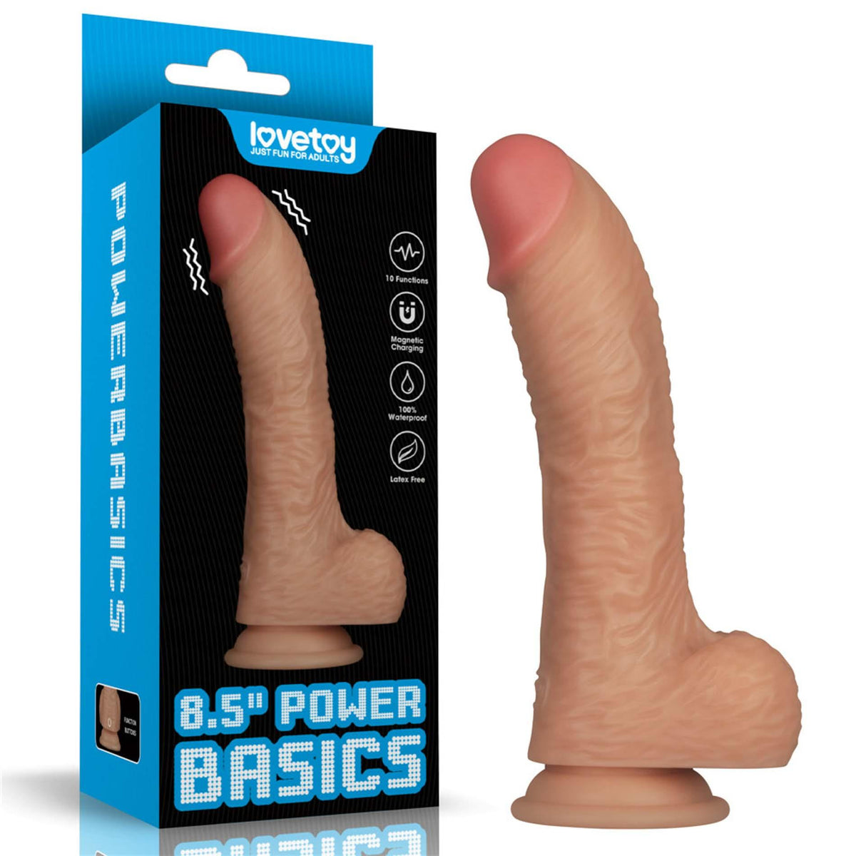 3-8.5'' Vibrating Power Basics Cock-3