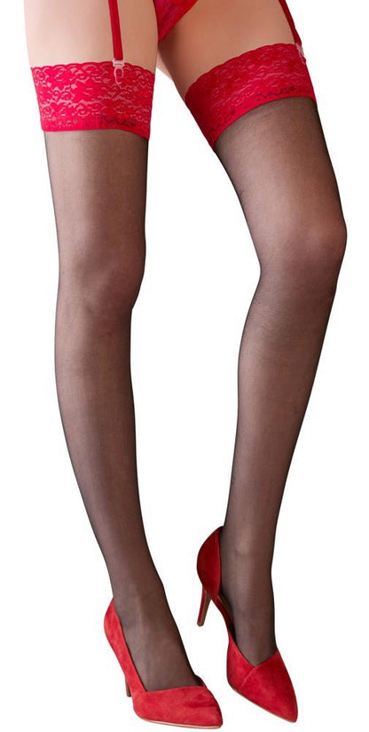 3-Stockings black/red 6-3